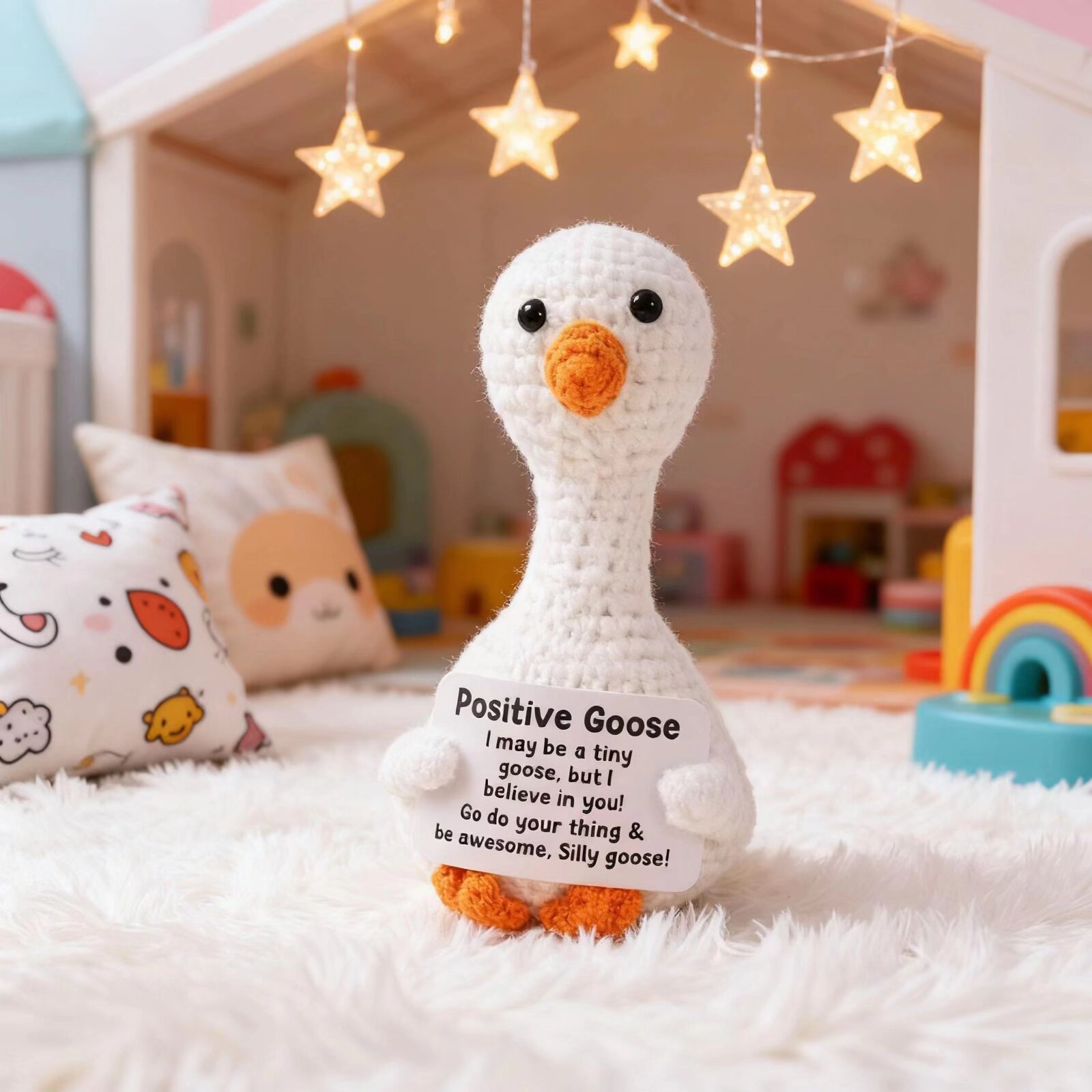 Home Textiles Trends - Fatto a mano all'uncinetto Positivity Goose