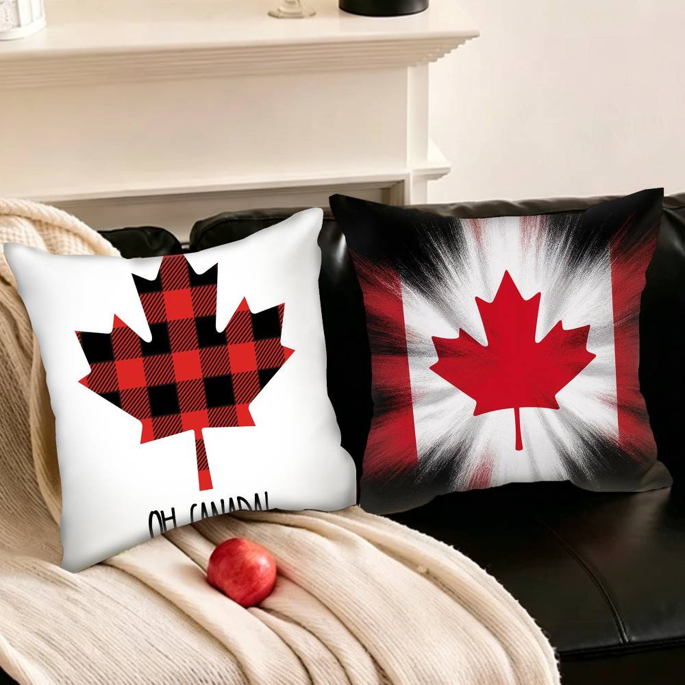 Home Textiles Canada - Federa per cuscino quadrata con bandiera