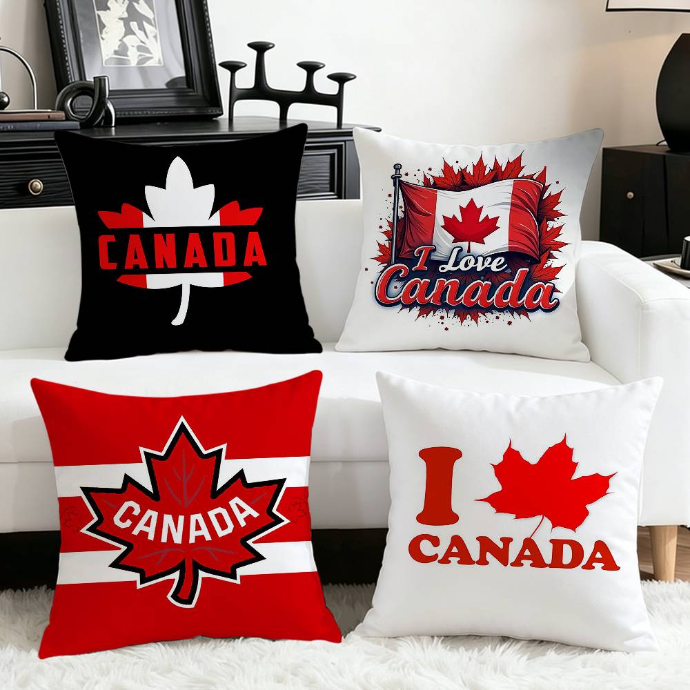 Home Textiles Canada - Fodera per cuscino quadrata con stampa
