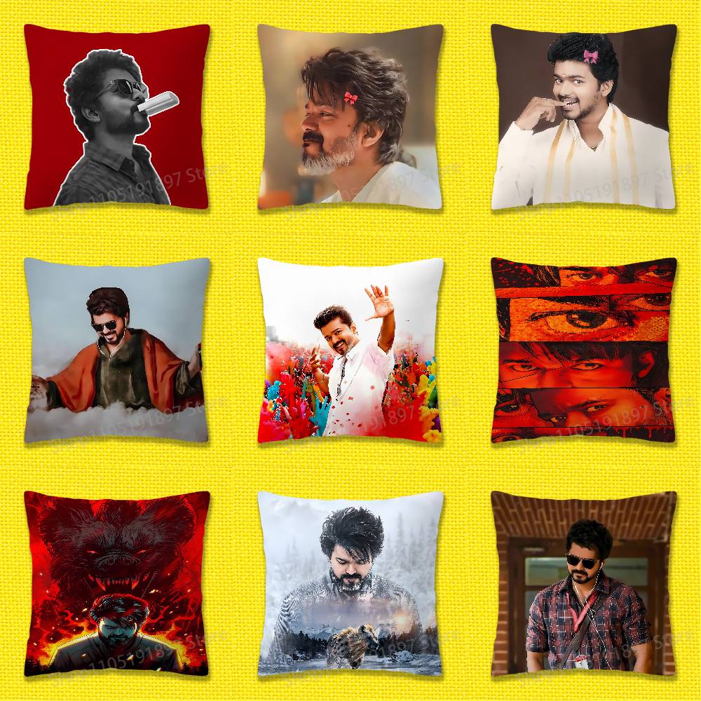 Home Textiles India - Federa per cuscino T-Thalapathy V-Vijay India