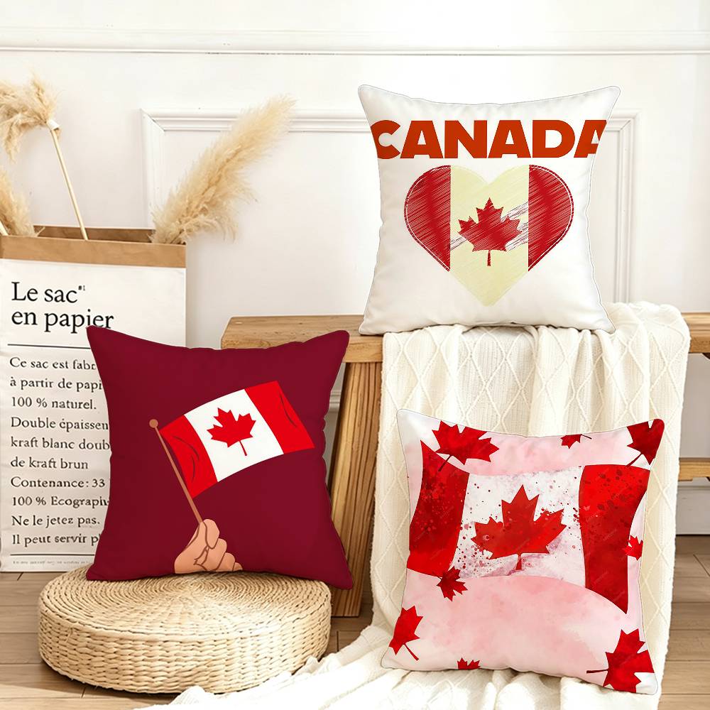 Home Textiles Canada - Federa per cuscino quadrata con bandiera