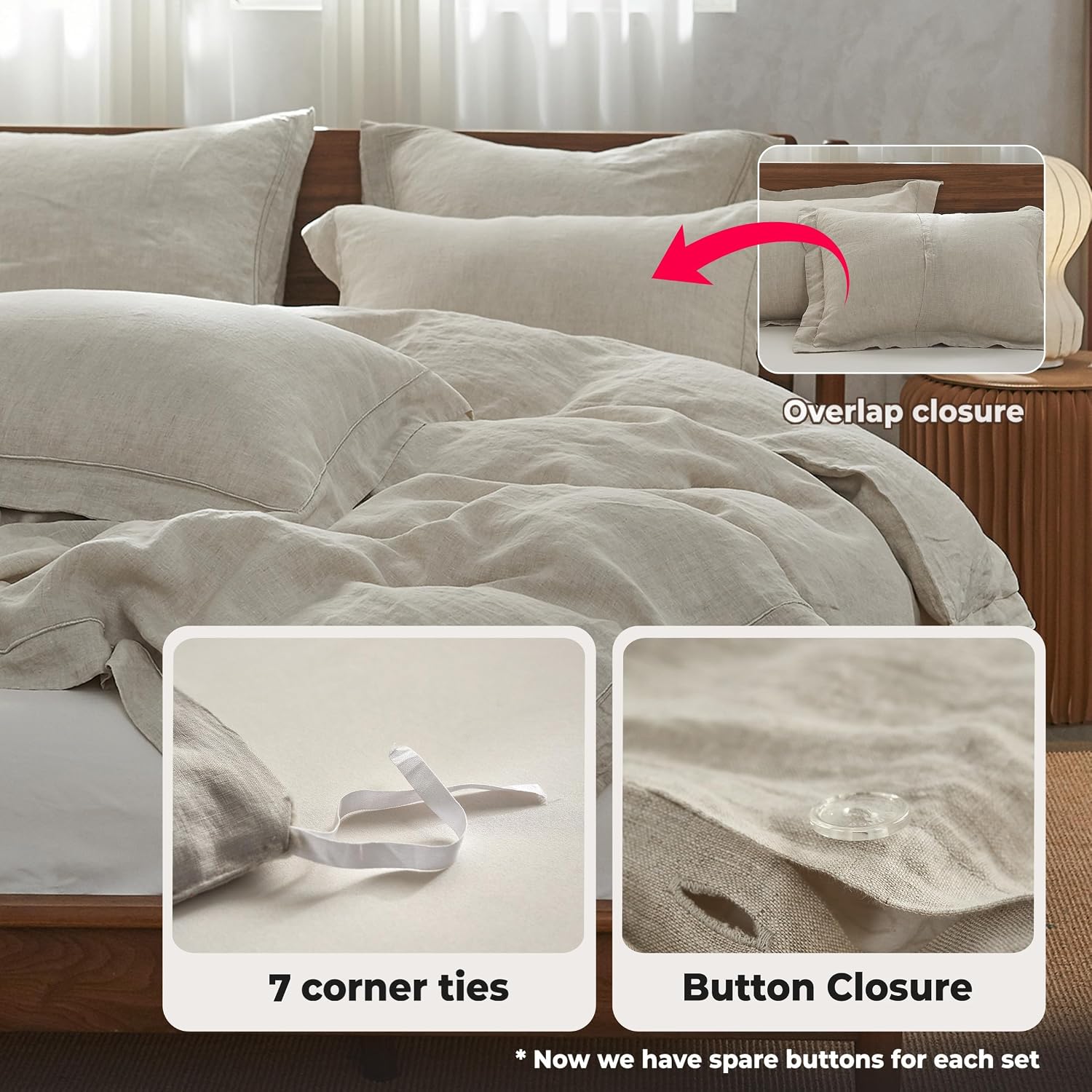 Set Copripiumino in Lino Lavat - Linen Duvet Cover recensione e prezzo