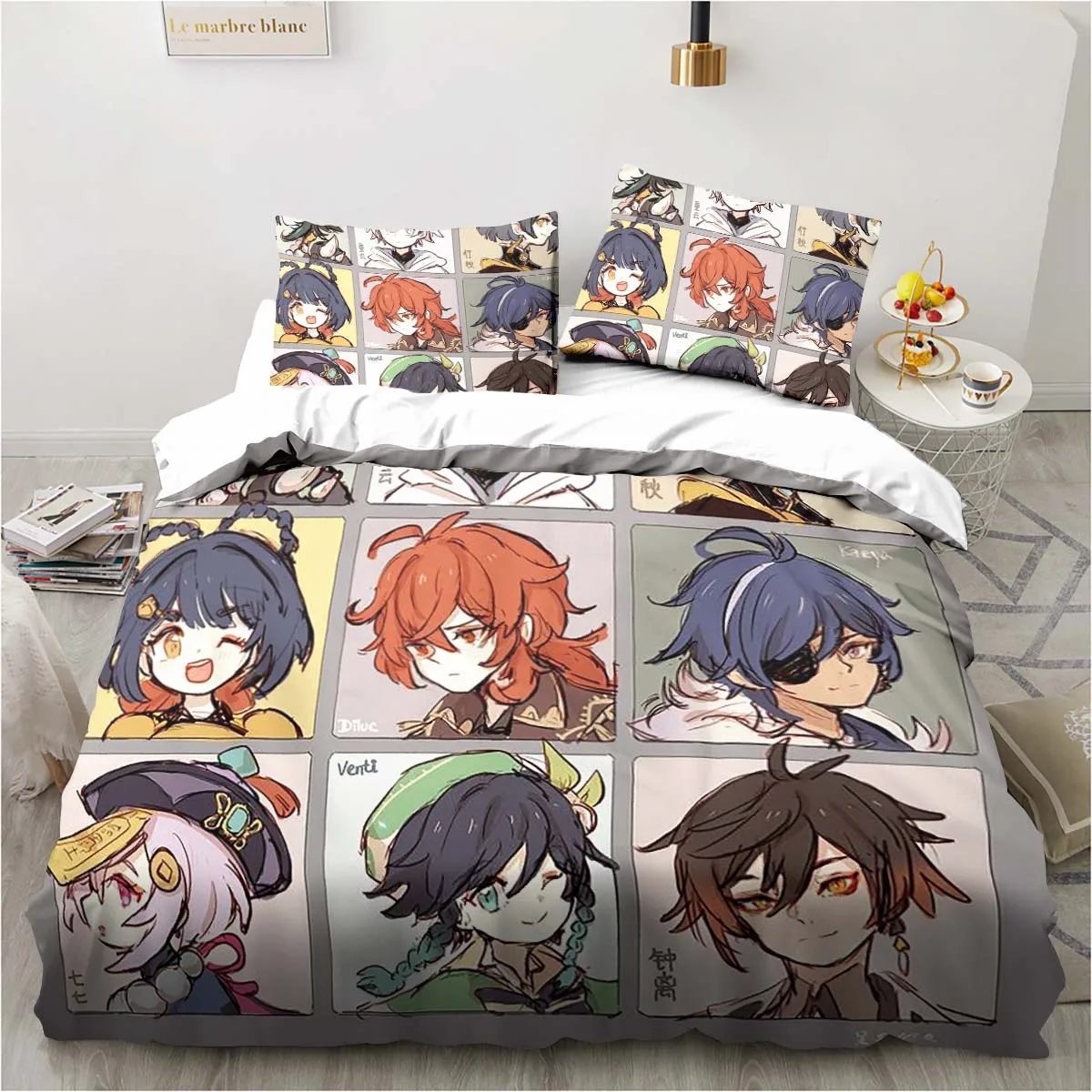 Cartoon Anime Genshin Impact G - Linen Duvet Cover recensione e prezzo