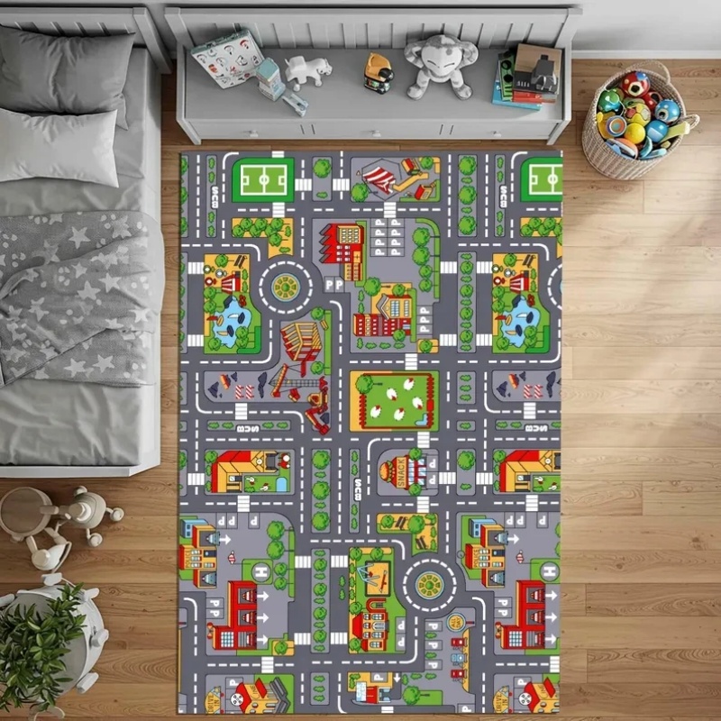 Tappeto Educativo con Mappa de - Home Textiles Rug recensione e prezzo